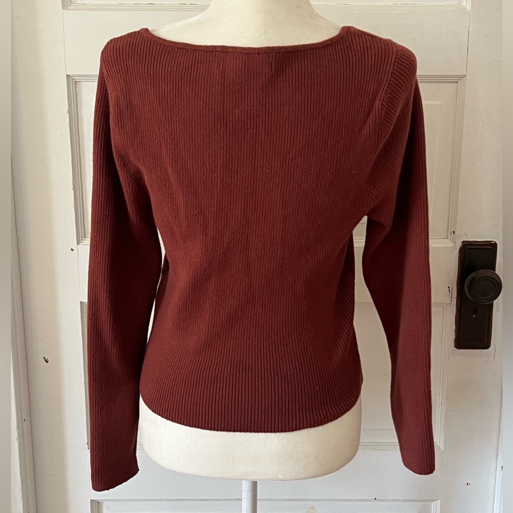 Abercrombie & Fitch | Scoopneck Corset Sweater Top - Picture 3 of 4